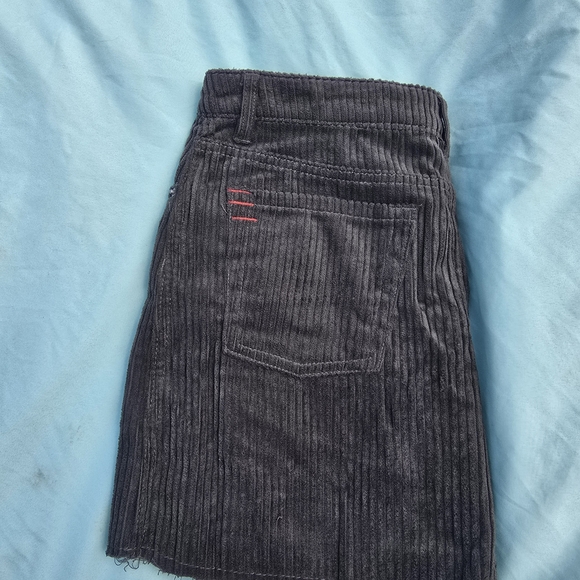 BDG Gray Corduroy Mini Pencil Skirt, Size Small - Picture 5 of 5